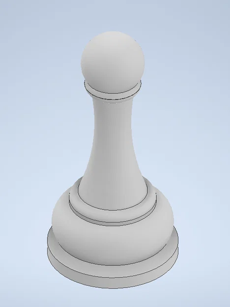 Mô hình quân cờ Tốt (Chess Pawn) in 3D thiết kế chuẩn, sắc nét - Image 1