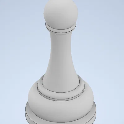 Mô hình quân cờ Tốt (Chess Pawn) in 3D thiết kế chuẩn, sắc nét