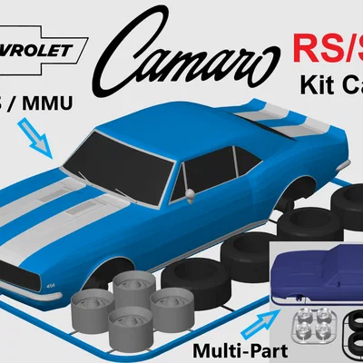 Kit Card Chevrolet Camaro RS/SS (1967) tỉ lệ 1:24