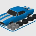 Kit Card Chevrolet Camaro RS/SS (1967) tỉ lệ 1:24 - Thumbnail 5