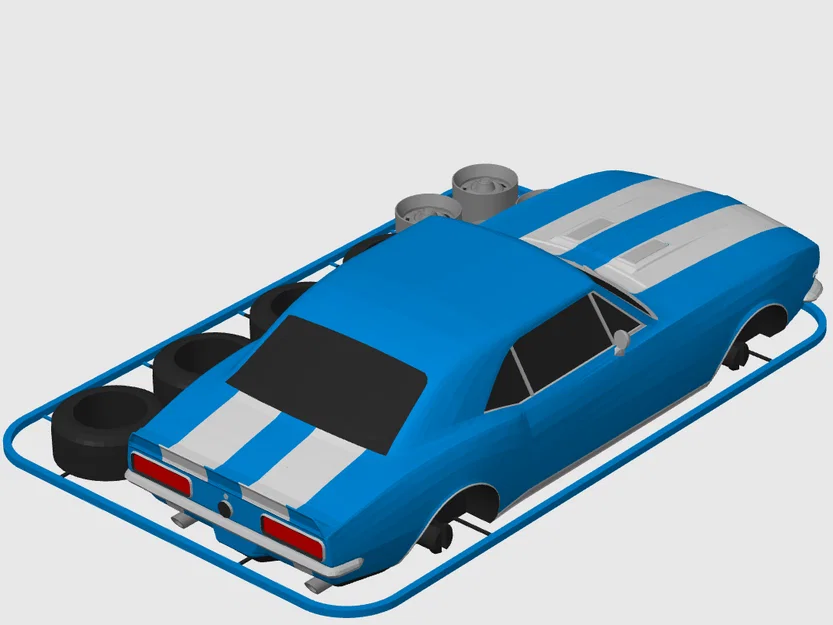 Kit Card Chevrolet Camaro RS/SS (1967) tỉ lệ 1:24 - Image 6