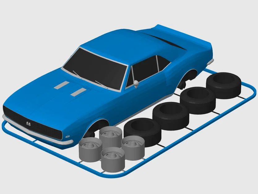 Kit Card Chevrolet Camaro RS/SS (1967) tỉ lệ 1:24 - Image 11