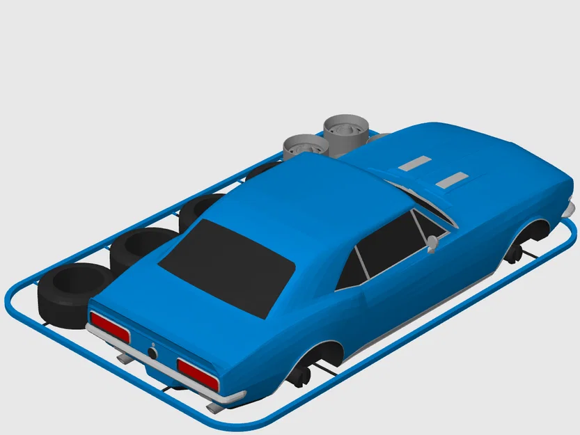 Kit Card Chevrolet Camaro RS/SS (1967) tỉ lệ 1:24 - Image 12