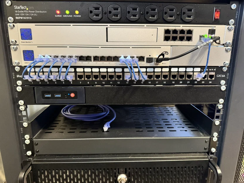 Ngàm gắn rack 19" 1U cho Beelink Mini S12 Pro - Image 1