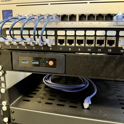 Ngàm gắn rack 19" 1U cho Beelink Mini S12 Pro