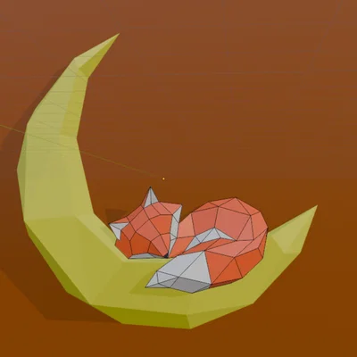 Cáo Ngủ Trên Trăng [CUTE] (Sleeping Fox on Moon)
