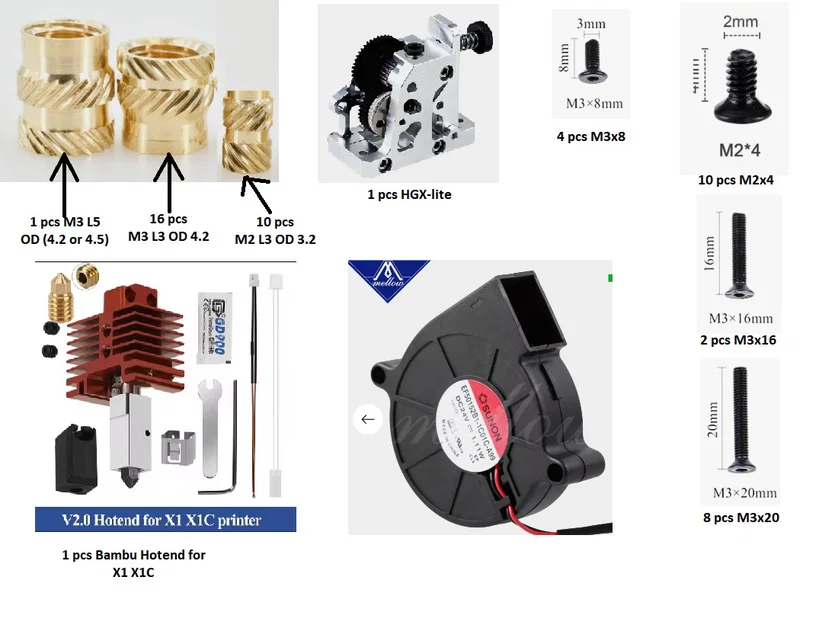 Neptune 4 HGX Fan5015 – Nâng cấp extruder 3 quạt 5015 cho Elegoo Neptune 4 - Image 9