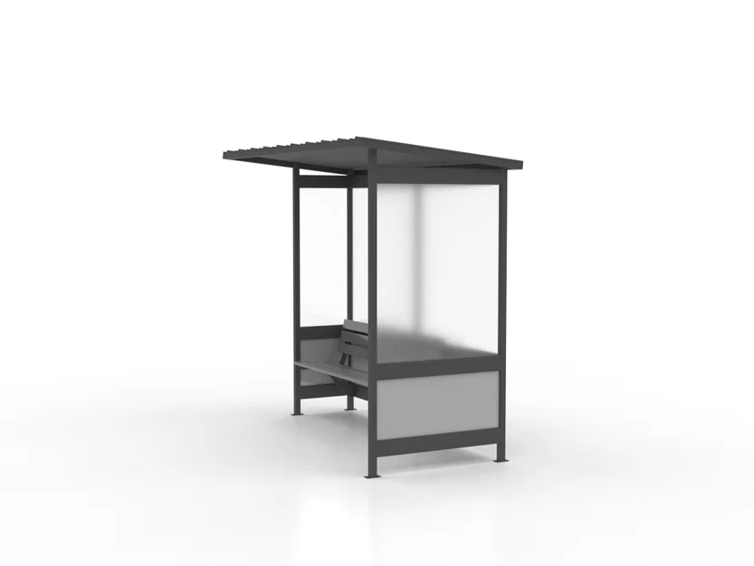 Mô hình trạm dừng xe buýt 1:48 cho sa bàn tiểu cảnh - Image 1