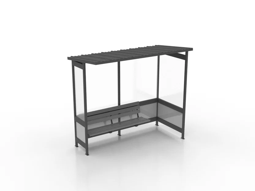 Mô hình trạm dừng xe buýt 1:48 cho sa bàn tiểu cảnh - Image 2