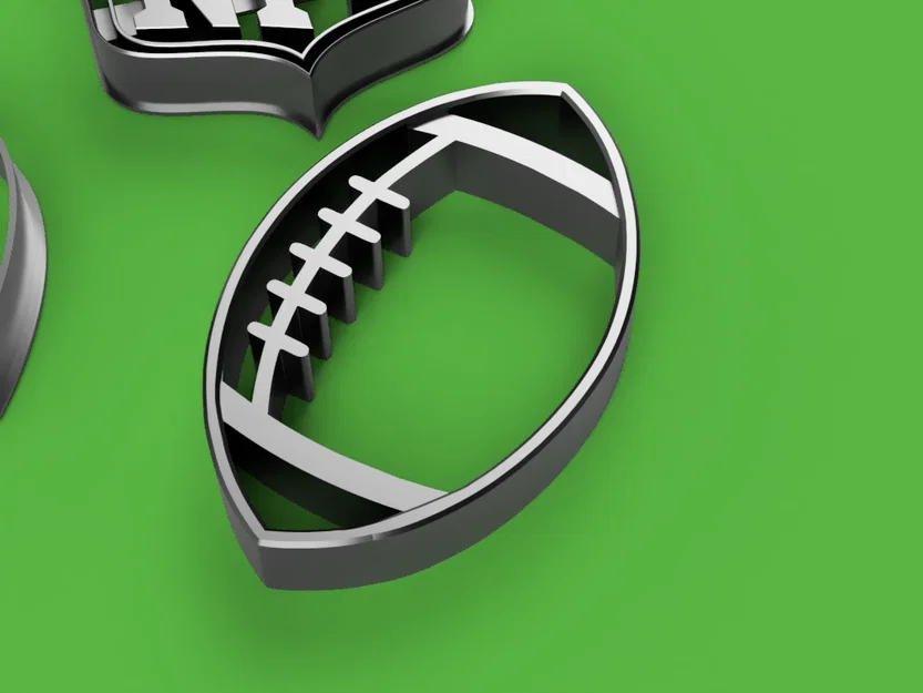 Khuôn Cắt Bánh Quy Bóng Bầu Dục NFL (NFL Football Cookie Cutters) - Image 4