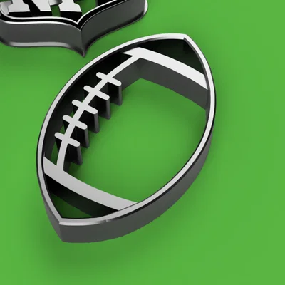 Khuôn Cắt Bánh Quy Bóng Bầu Dục NFL (NFL Football Cookie Cutters)