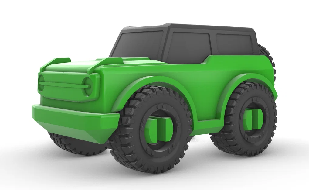 Mô hình Ford Bronco cách điệu tỉ lệ 1/64 - In 3D dễ dàng không cần support - Image 4
