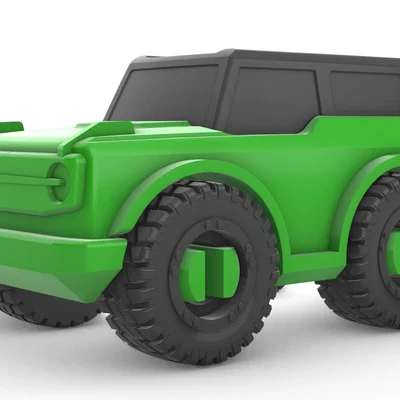 Mô hình Ford Bronco cách điệu tỉ lệ 1/64 - In 3D dễ dàng không cần support