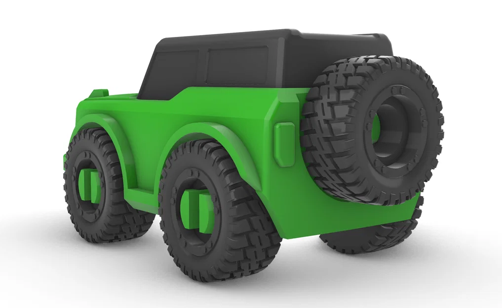 Mô hình Ford Bronco cách điệu tỉ lệ 1/64 - In 3D dễ dàng không cần support - Image 5