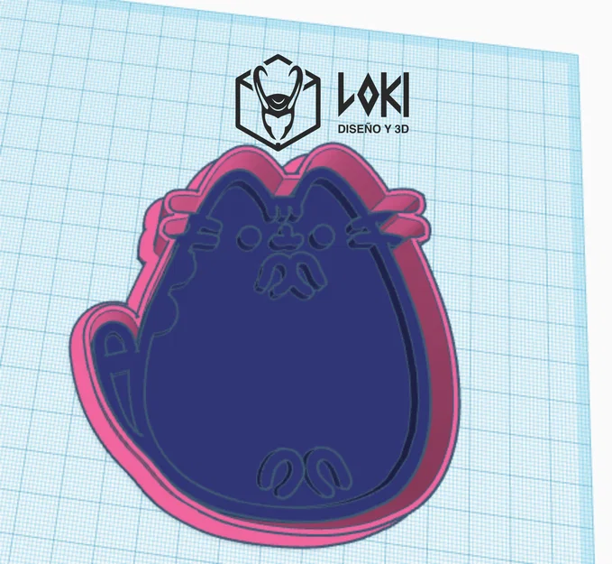 Pusheen Cat – Khuôn cắt bánh quy 2 phần - Image 3