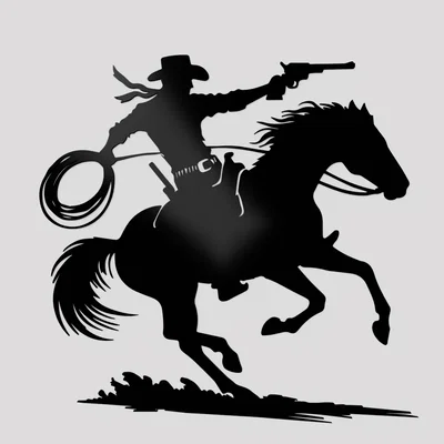 Mô hình trang trí tường Cowboy (Cao bồi) đầy phong cách