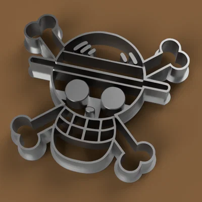 Khuôn Cắt Bánh Quy One Piece (Jolly Roger)