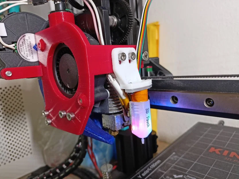 Khung & ống gió 2 quạt 5015 cho Kingroon KP3S (cập nhật 3D Touch) - Image 7