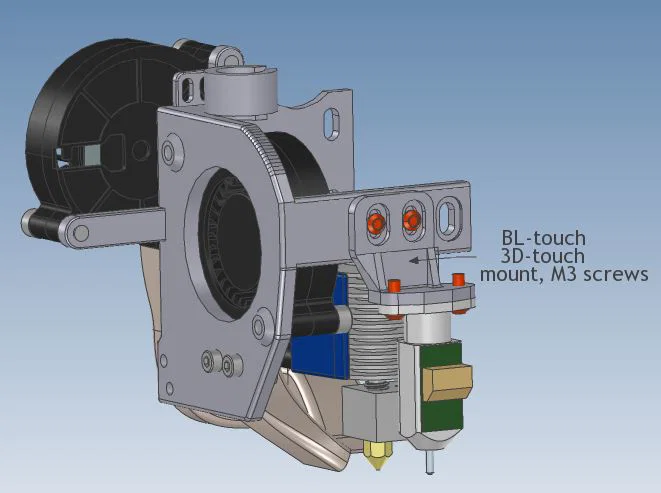 Khung & ống gió 2 quạt 5015 cho Kingroon KP3S (cập nhật 3D Touch) - Image 8