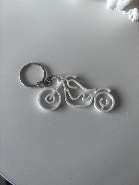 Móc khóa mô hình xe mô tô đơn giản cá tính - Image 1