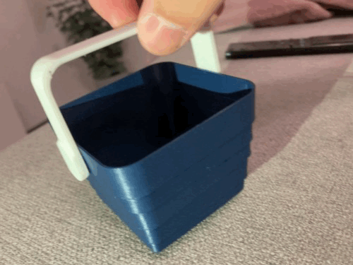 Giỏ xếp gọn, print in place, không cần support / Collapsible basket — Updated! - Image 2