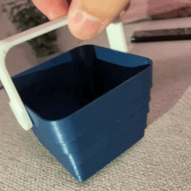 Giỏ xếp gọn, print in place, không cần support / Collapsible basket — Updated!