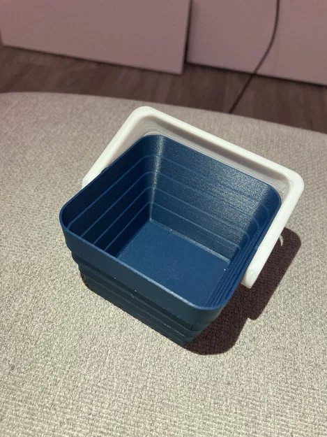 Giỏ xếp gọn, print in place, không cần support / Collapsible basket — Updated! - Image 4