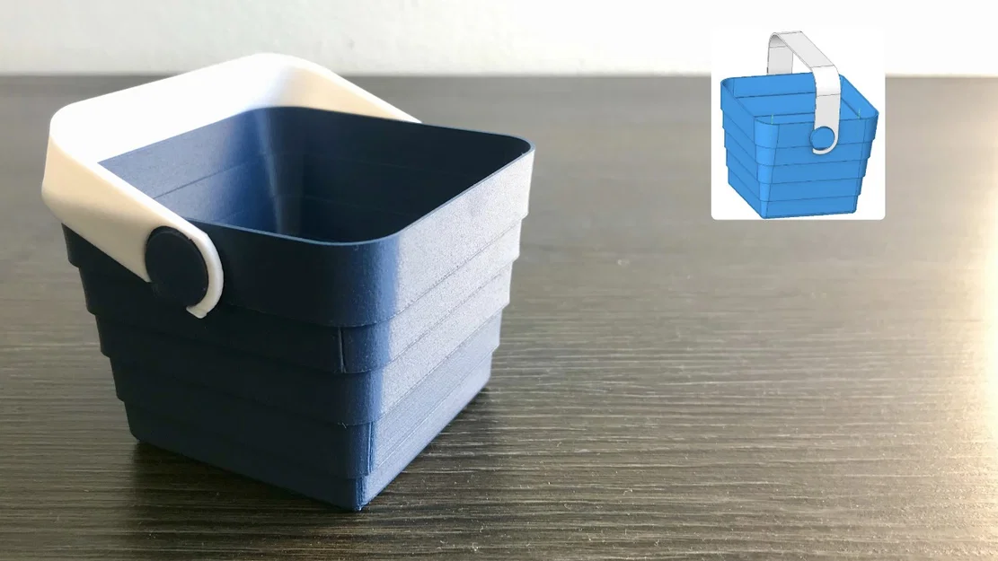 Giỏ xếp gọn, print in place, không cần support / Collapsible basket — Updated! - Image 5