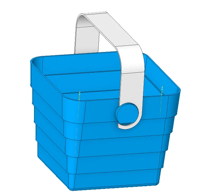 Giỏ xếp gọn, print in place, không cần support / Collapsible basket — Updated! - Image 7