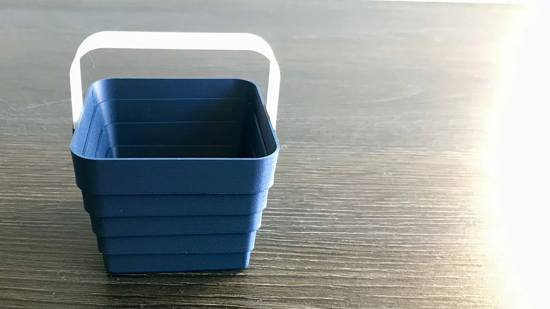 Giỏ xếp gọn, print in place, không cần support / Collapsible basket — Updated! - Image 8