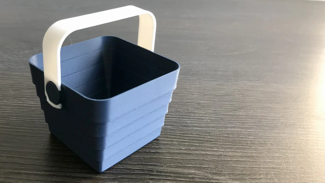 Giỏ xếp gọn, print in place, không cần support / Collapsible basket — Updated! - Image 9