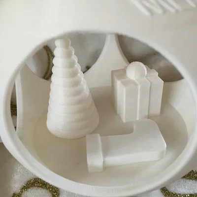 Mẫu in 3D quả cầu trang trí Giáng Sinh đẹp và tinh tế