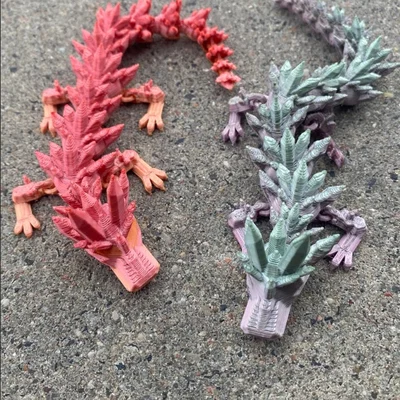 Mô hình Rồng Pha Lê (Crystal Dragon) in 3D linh hoạt cho mọi nhà