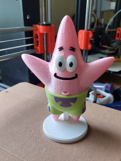 Patrick Star (từ series Spongebob Squarepants) - mẫu in 3D nhiều màu, lắp ráp - Image 1
