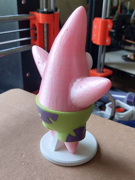 Patrick Star (từ series Spongebob Squarepants) - mẫu in 3D nhiều màu, lắp ráp - Image 2
