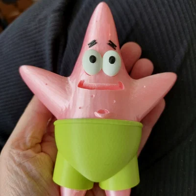 Patrick Star (từ series Spongebob Squarepants) - mẫu in 3D nhiều màu, lắp ráp