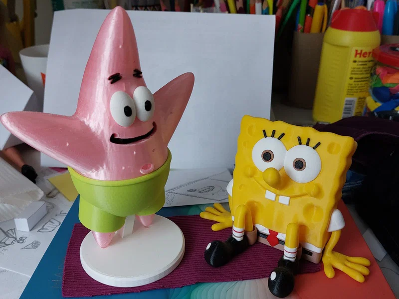 Patrick Star (từ series Spongebob Squarepants) - mẫu in 3D nhiều màu, lắp ráp - Image 5