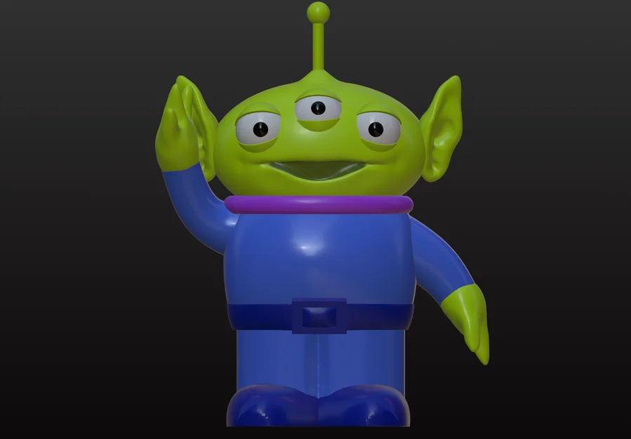 Mô hình 3D chú Alien đáng yêu từ phim hoạt hình Toy Story - Image 1