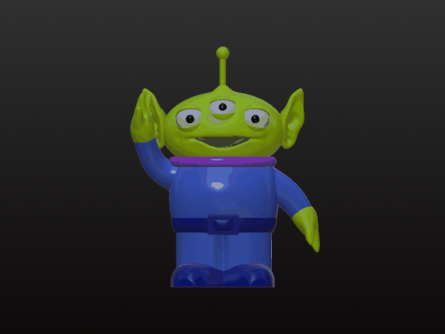 Mô hình 3D chú Alien đáng yêu từ phim hoạt hình Toy Story - Thumbnail 2