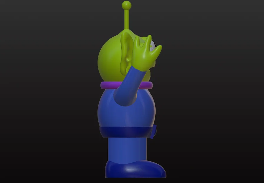 Mô hình 3D chú Alien đáng yêu từ phim hoạt hình Toy Story - Image 3