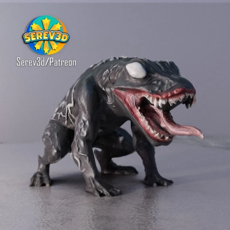 Venom Frog - Mô hình ếch Venom từ phim Venom - Serev3D