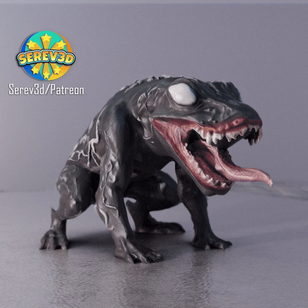 Venom Frog - Mô hình ếch Venom từ phim Venom - Serev3D