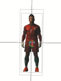 Mô hình 3D cầu thủ bóng đá Cristiano Ronaldo sắc nét - Image 1