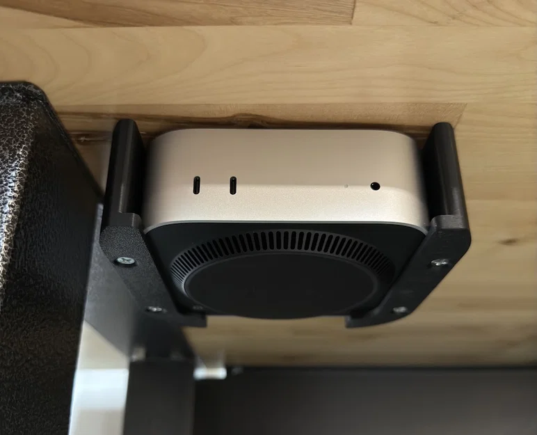 Giá gắn Mac Mini M4 dưới gầm bàn (Mac Mini M4 Under Desk Mount) - Image 1