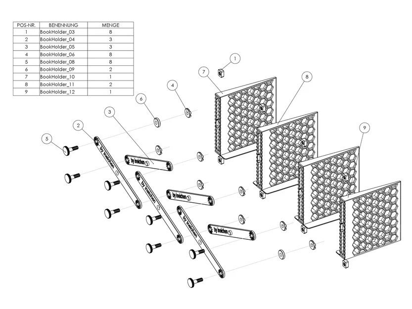 THE BOOK HOLDER - Kệ chặn sách lắp ghép - Image 4