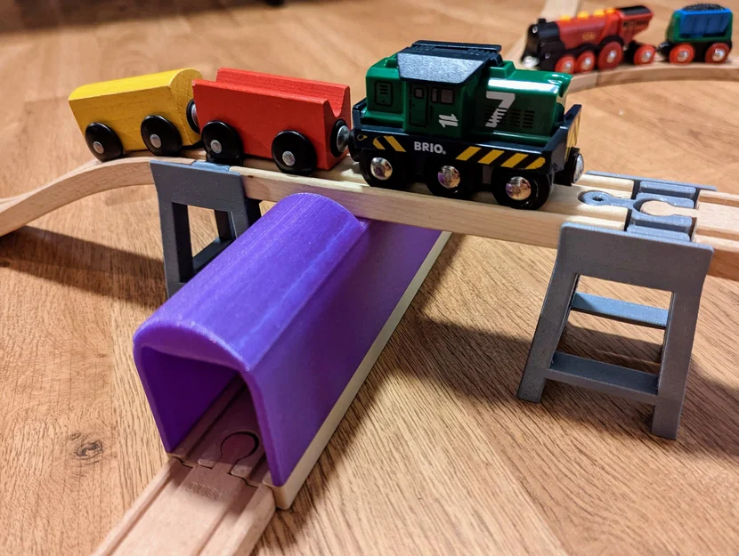 Hầm chui tàu gỗ Brio Wooden Train Tunnel (compatible Brio) - Image 1