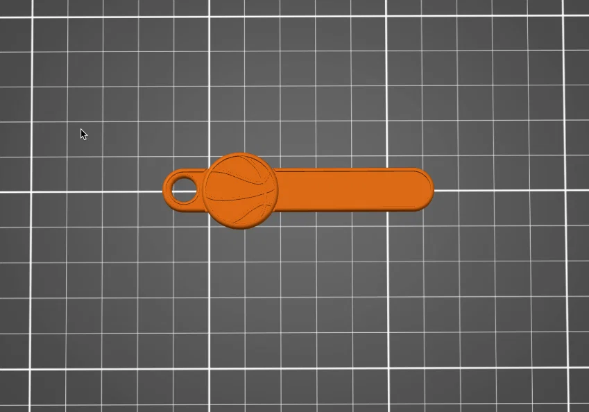 Tag túi hình bóng rổ đơn giản hoặc fob móc khóa - Image 2