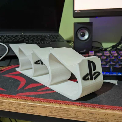 Giá treo 4 tay cầm PS4 thiết kế thông minh, gọn gàng cho góc gaming