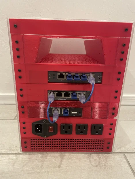 Mini Network Rack (Rack mạng mini in 3D) - Image 1