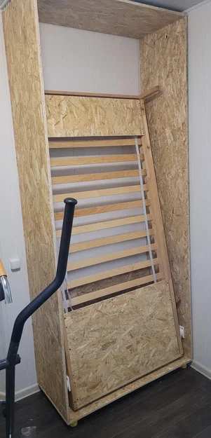 Bản lề nâng giường (Lifting Bed Hinge) 90x90x47mm - Phụ kiện DIY - Image 6